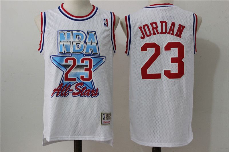 Men Chicago Bulls 23 Jordan White 93 All star NBA Jerseys